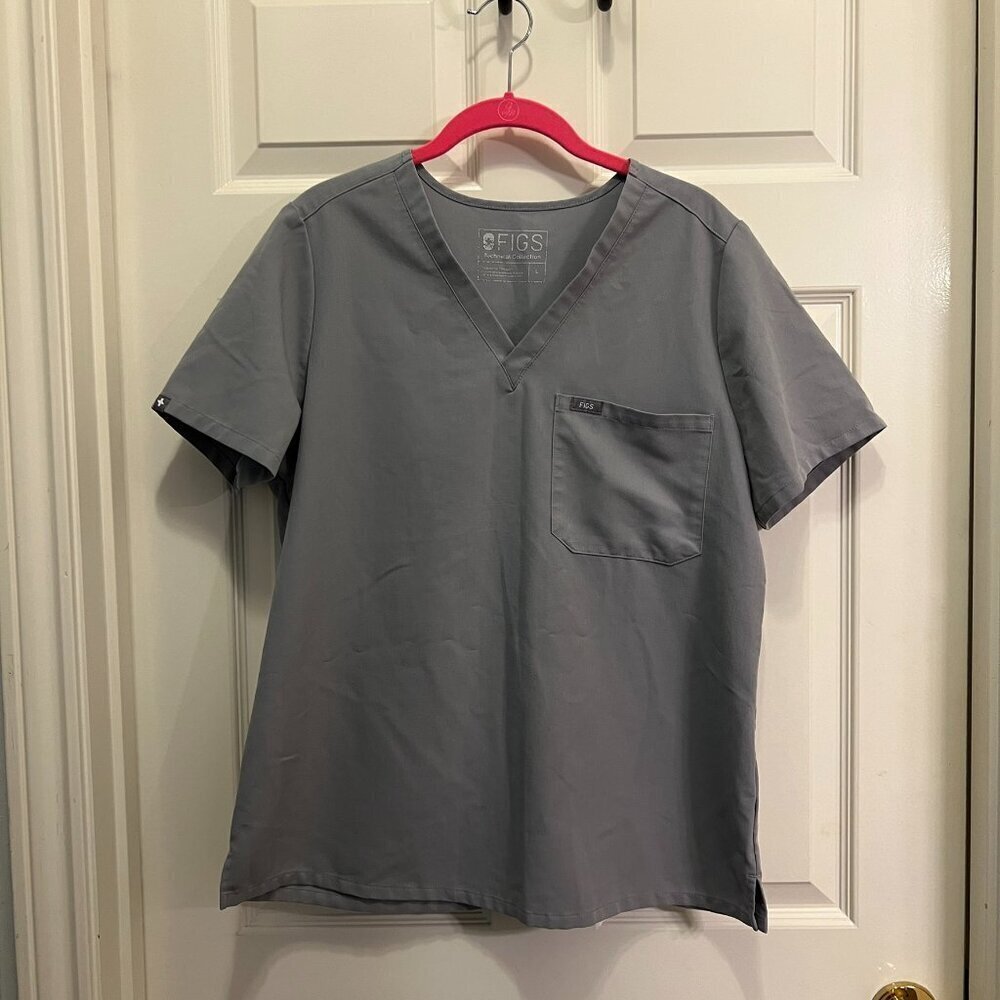 Figs Catarina scrub top Grey Size Large